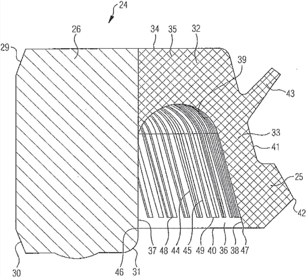 Sealing device for large rolling bearing and wind-driven generation device