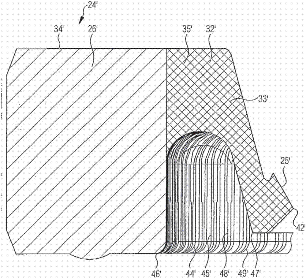 Sealing device for large rolling bearing and wind-driven generation device