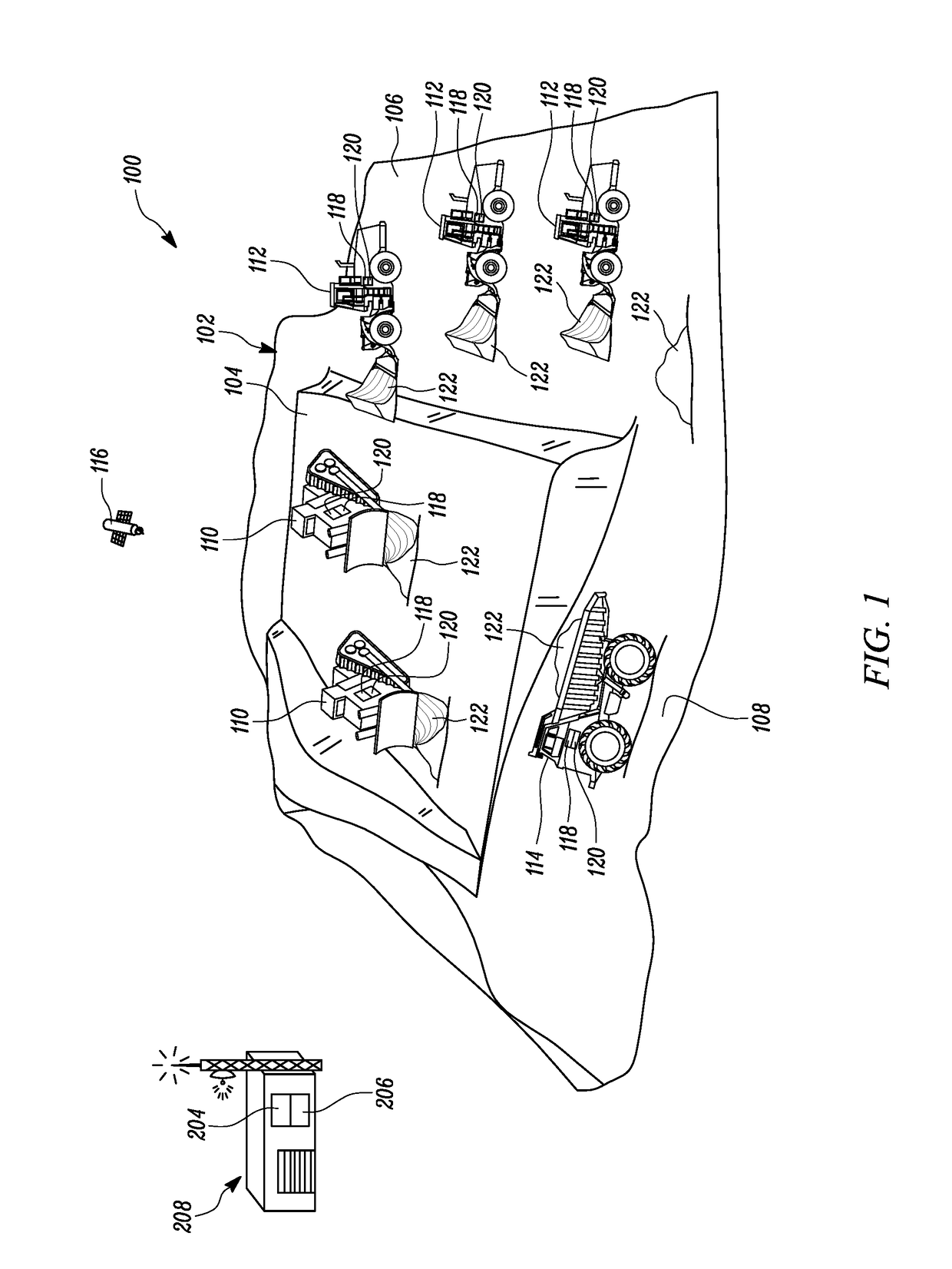 Project management system for worksite including machines performing operations and method thereof