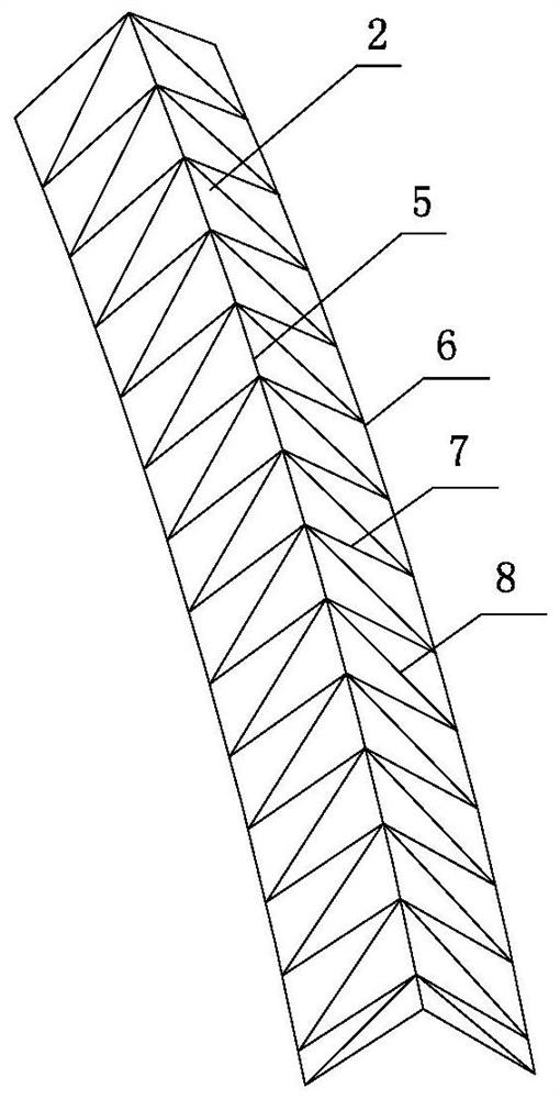 Construction method of large-span folded steel roof truss