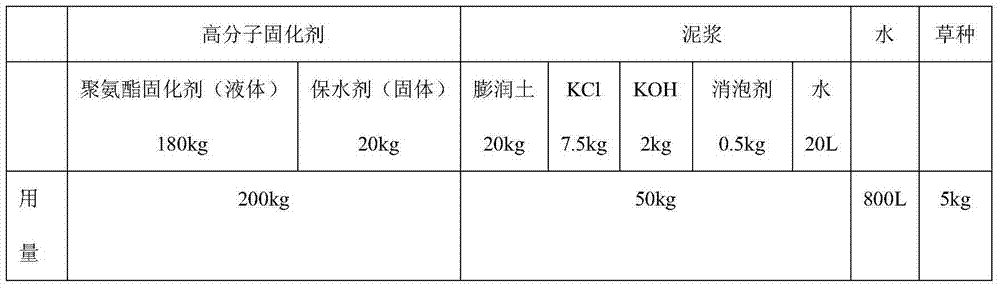 Method for performing ecological reinforcement on soil slope surface by utilizing composite curing agent