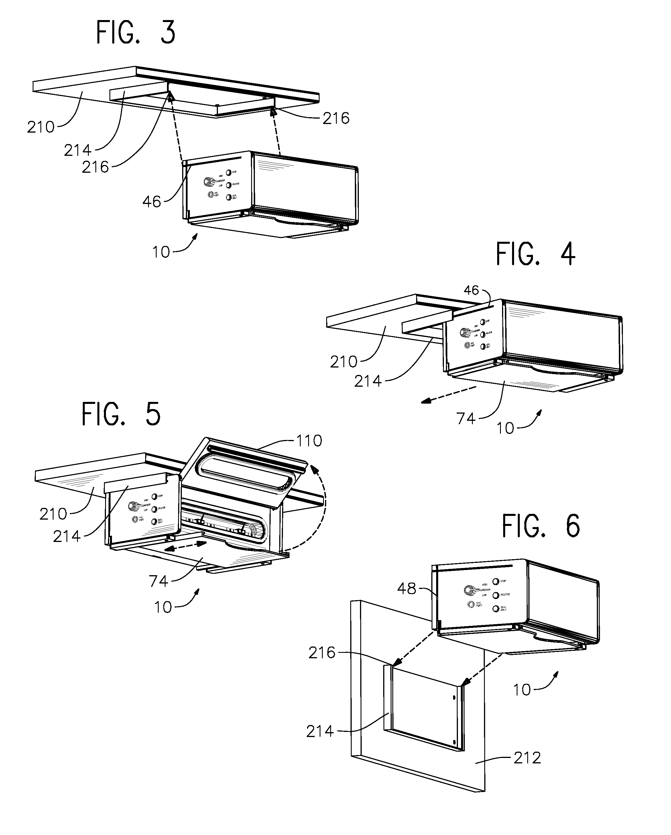 Suspended Vacuum Sealer Appliance