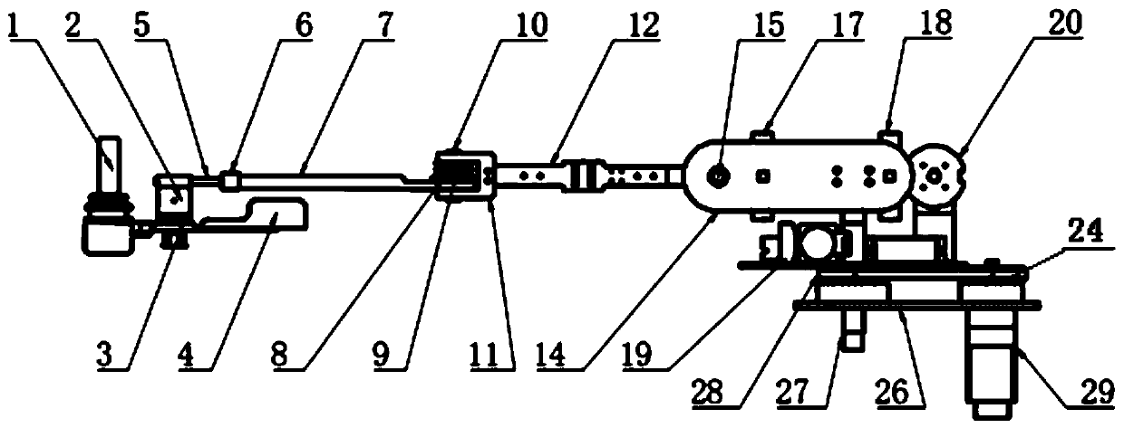 Household cable-controlled upper limb rehabilitation training mechanical arm