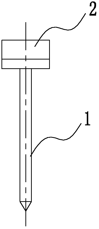 Spike with thick cap used in pneumatic gun