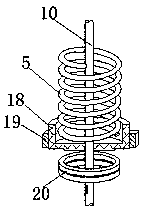 Rotary excavating drilling machine used for electric pole installation during electric power construction