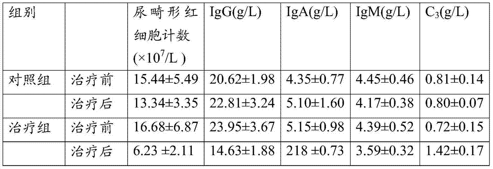 Chinese medicinal preparation for treating hematuresis of latent glomerulonephritis