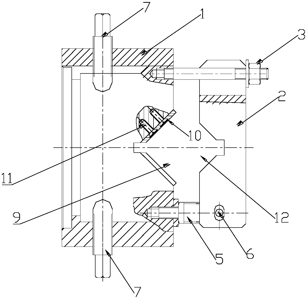 Clamping device for special-shaped part inner hole grinding