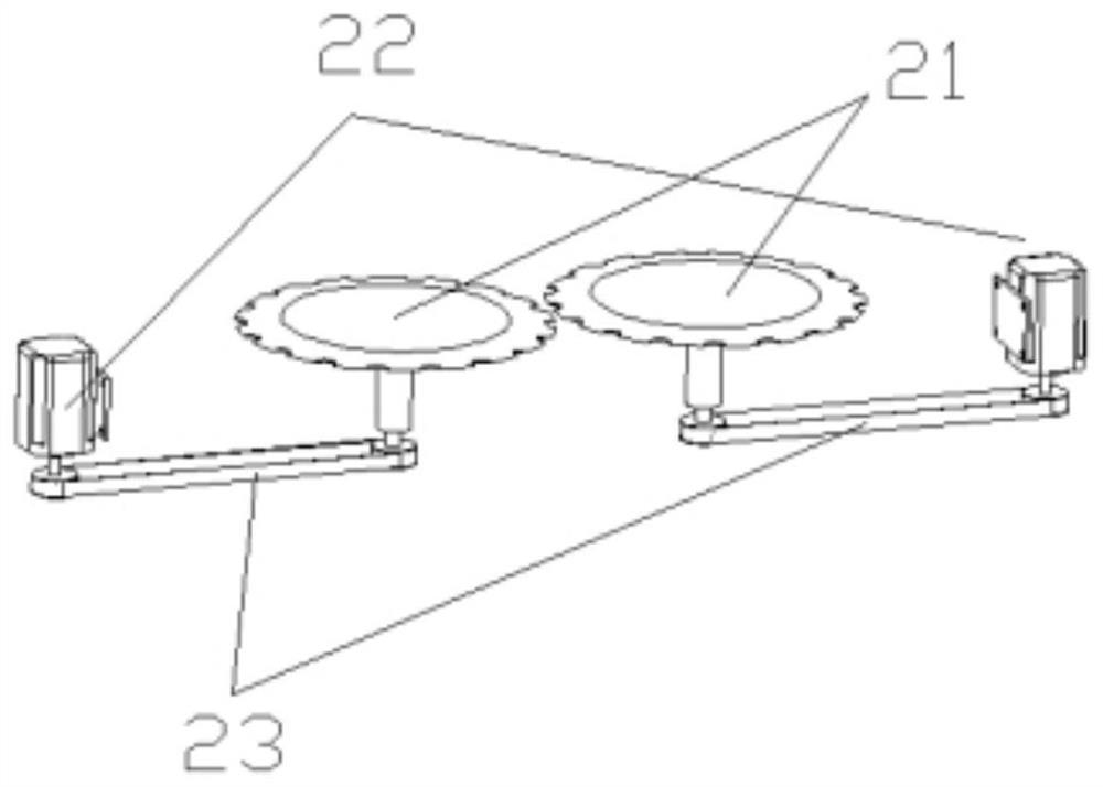 A side-mounted fresh corn harvesting device