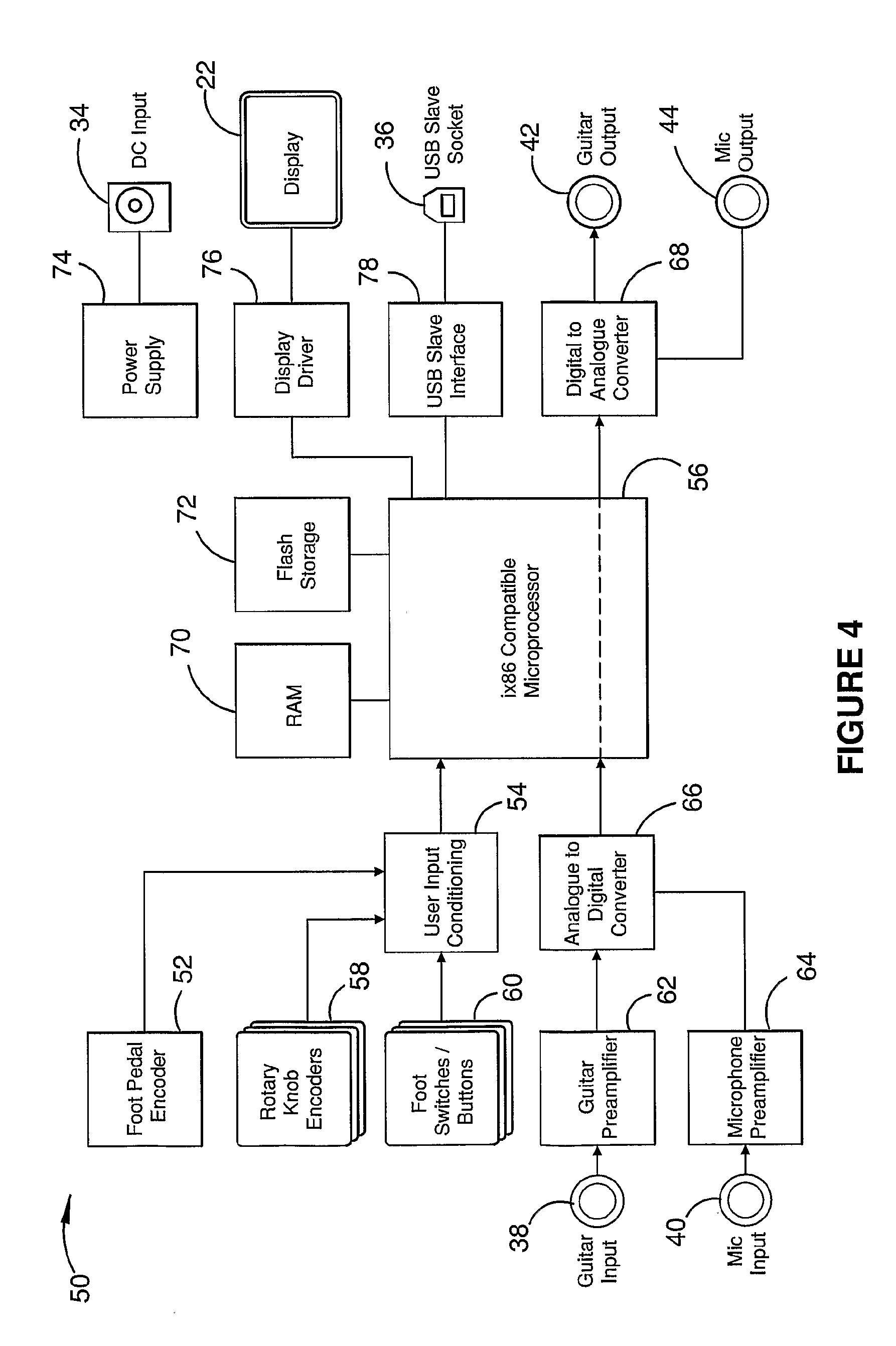 Foot-Operated Audio Effects Device