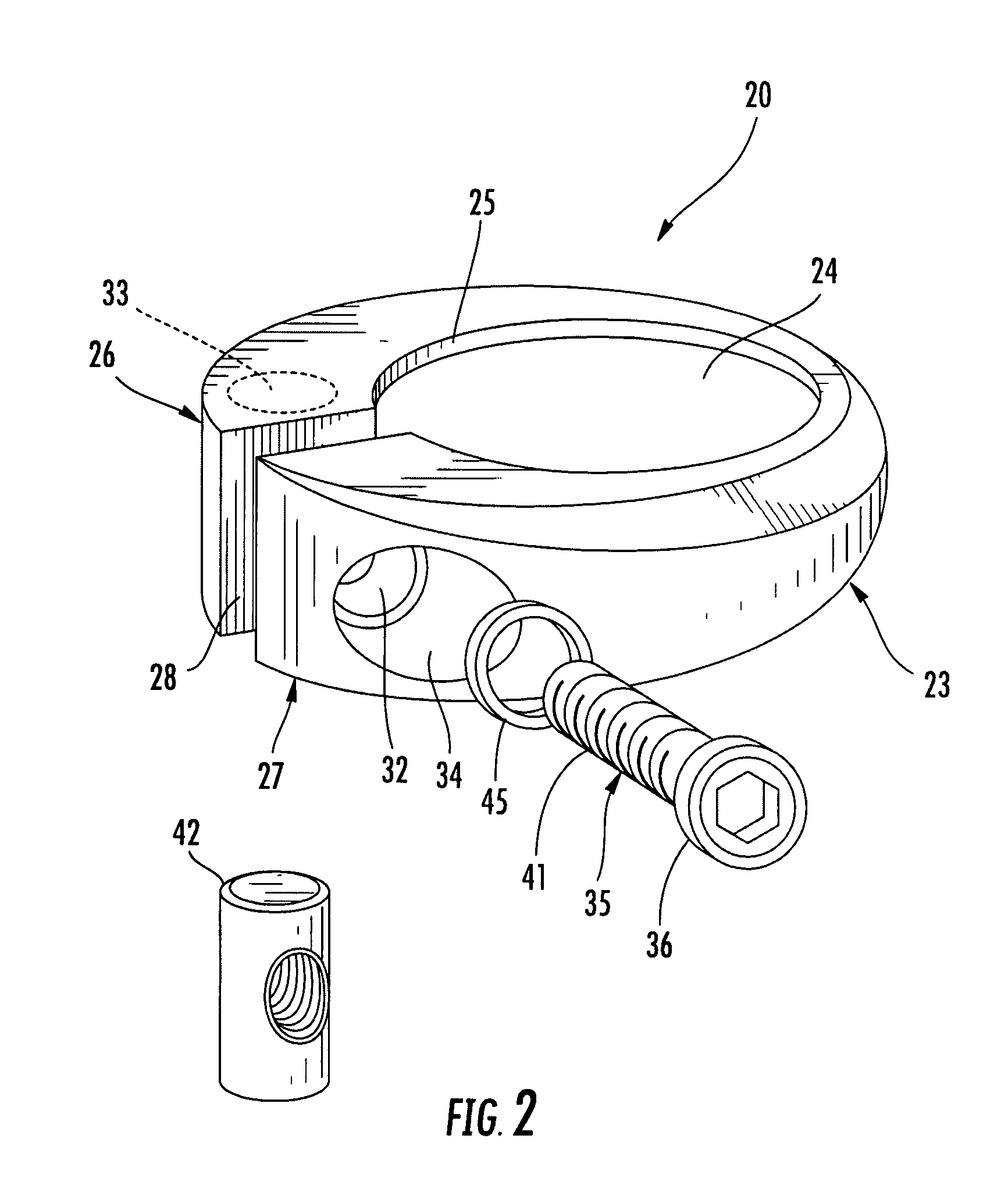 Bicycle seat tube clamp and associated methods