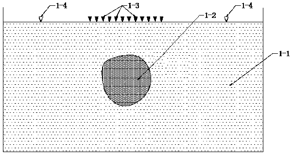 Method for positioning artificial wetland clogging area through resistivity curve