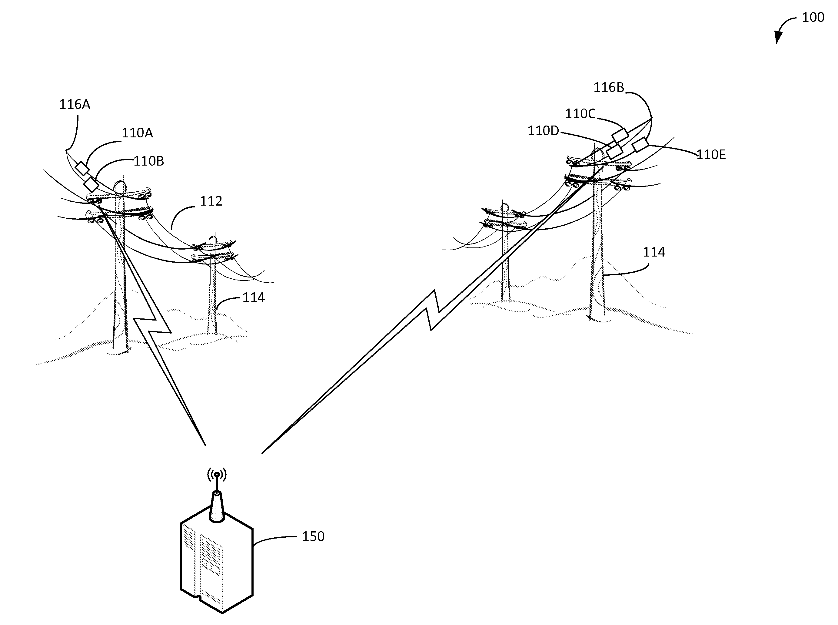 Methods and apparatus for determining conditions of power lines