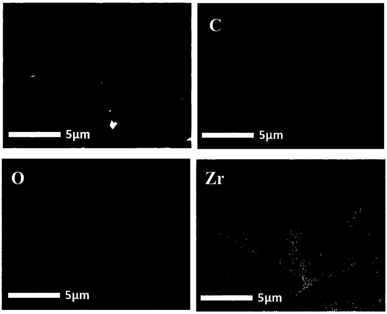 Preparation method of zirconium-oxide/carbon composite fiber modified epoxy coating