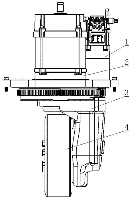 Electrified steering vertical driving device