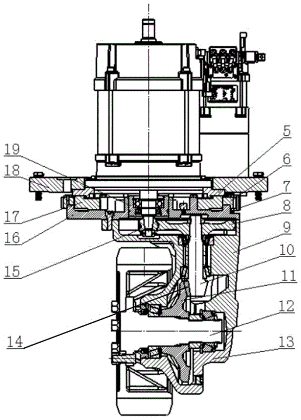 Electrified steering vertical driving device