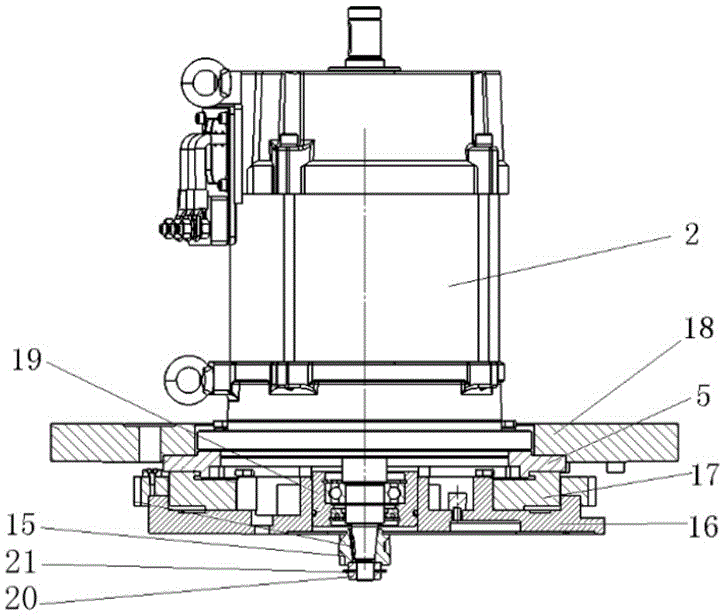 Electrified steering vertical driving device