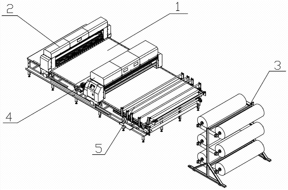 Spreading machine and spreading method