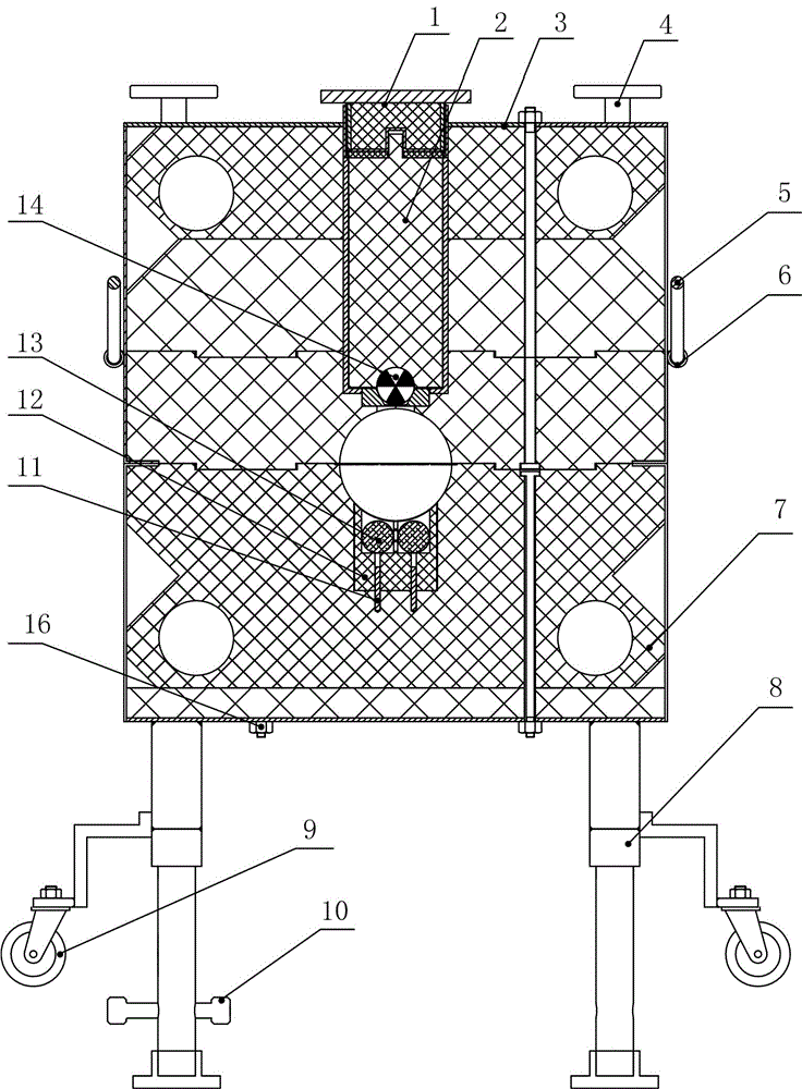 Horizontal pipeline type boron concentration detection equipment of nuclear power plant