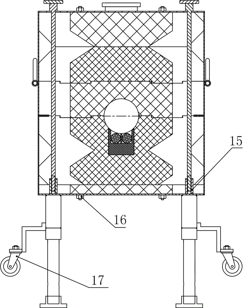 Horizontal pipeline type boron concentration detection equipment of nuclear power plant