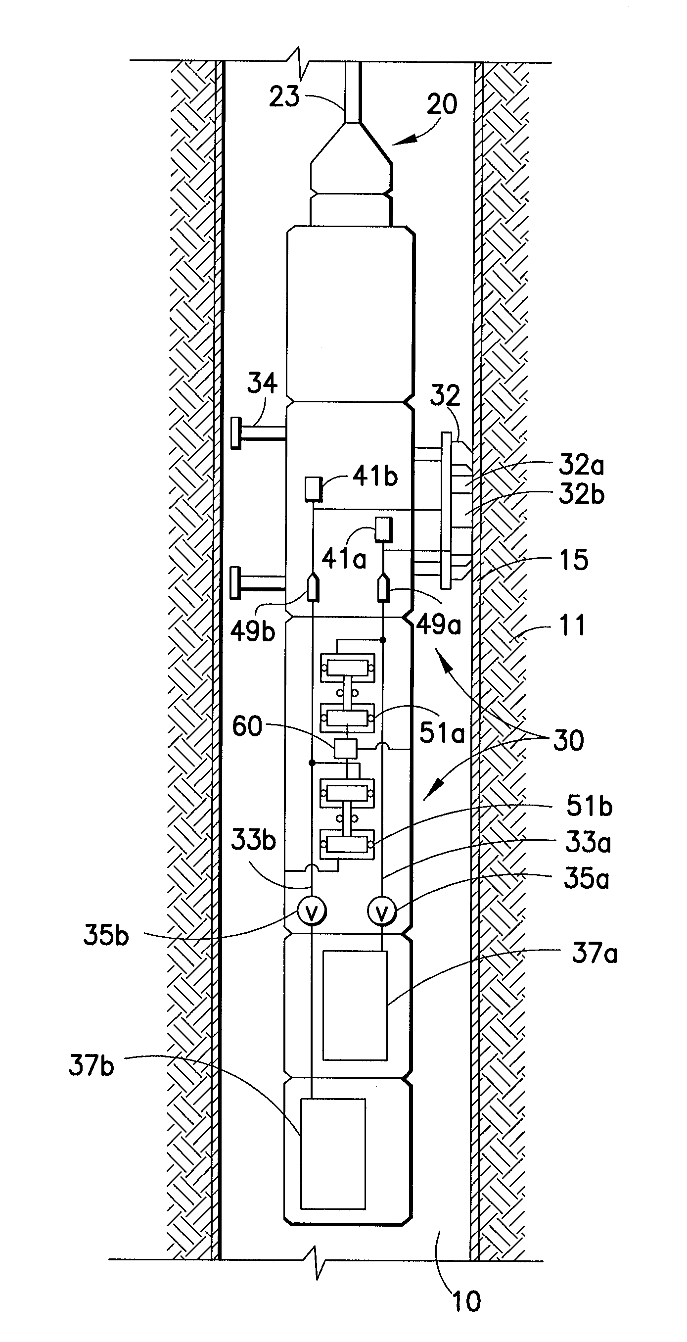 Single probe downhole sampling apparatus and method