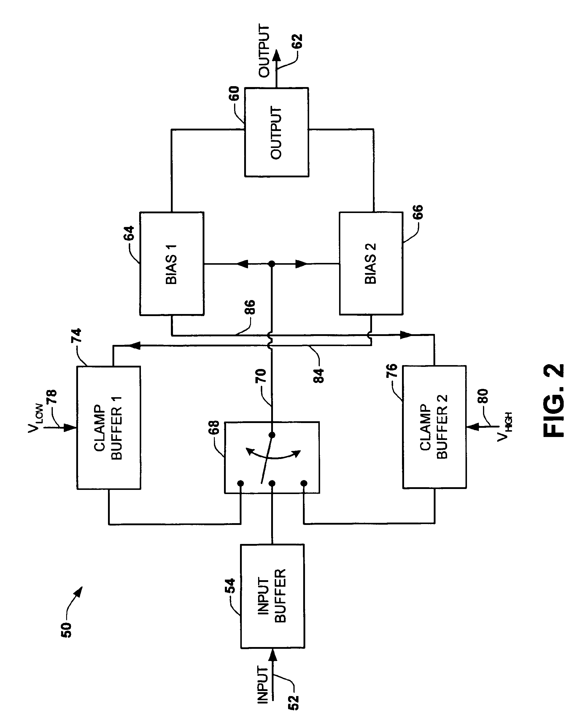 Output stage, amplifier and associated method for limiting an amplifier output