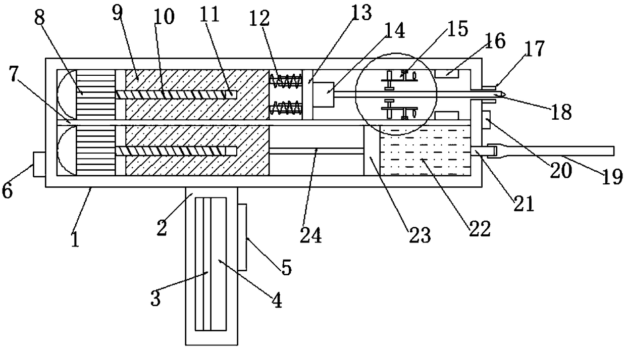 Crack repairing device for building indoor decoration