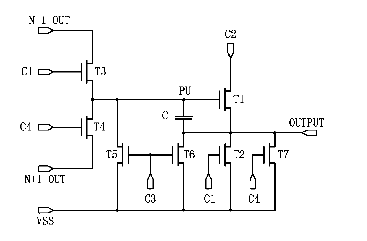 Shifting register unit, grid electrode driving circuit and display device