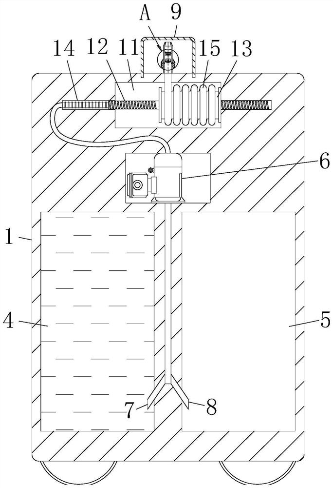 Energy-saving cleaning equipment for urinary surgery patient nursing