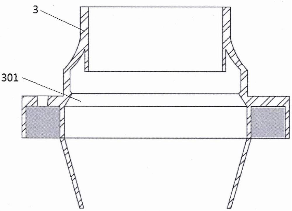 Device for placing laparoscope trocar into one-way air valve