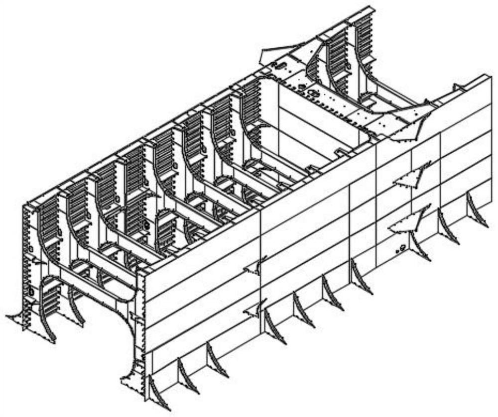 VLCC cargo oil tank segmentation and gantry carrying process