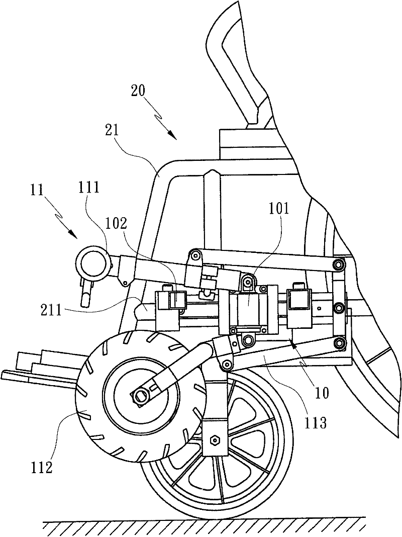 Power driving device for manual wheelchair