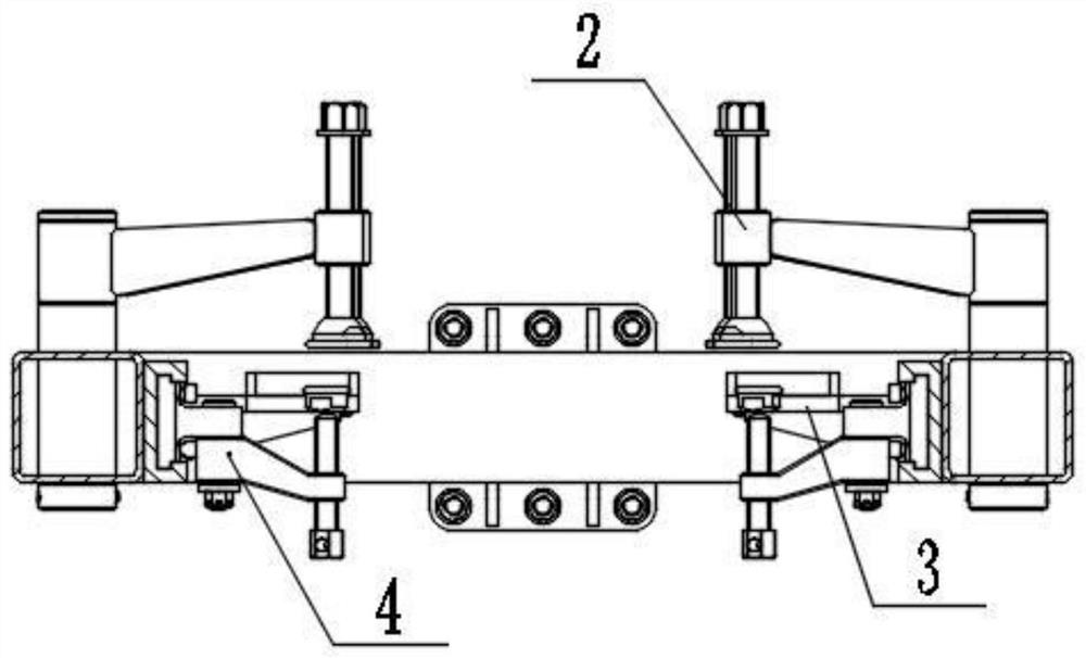 Railway vehicle traction beam assembling and welding tool