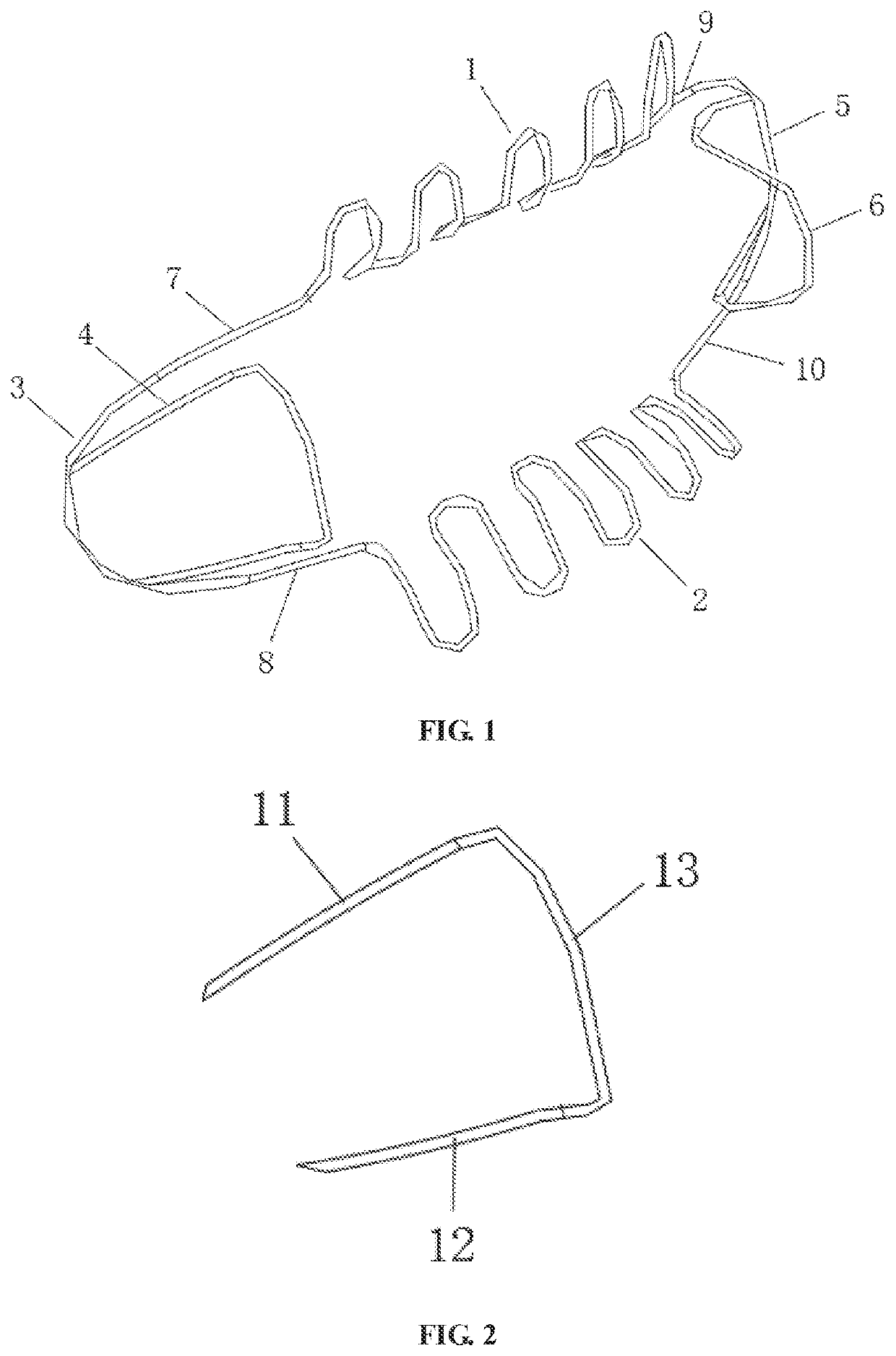 Metal orthodontic mouth gag