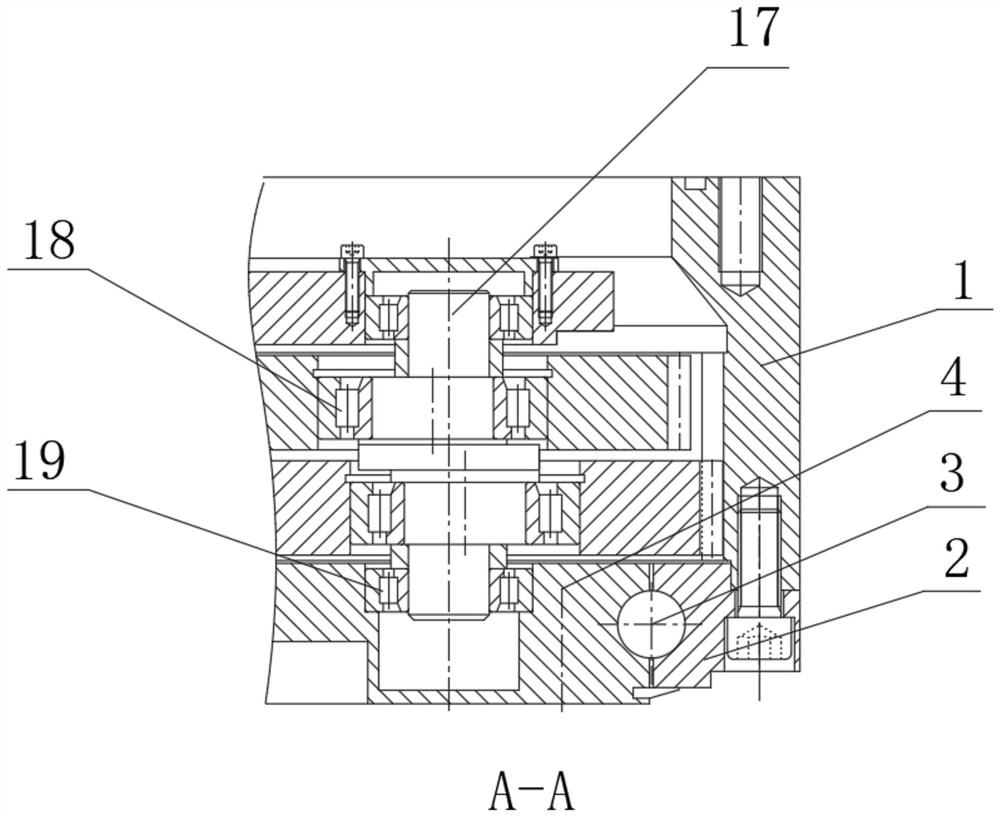 A self-driven slewing bearing