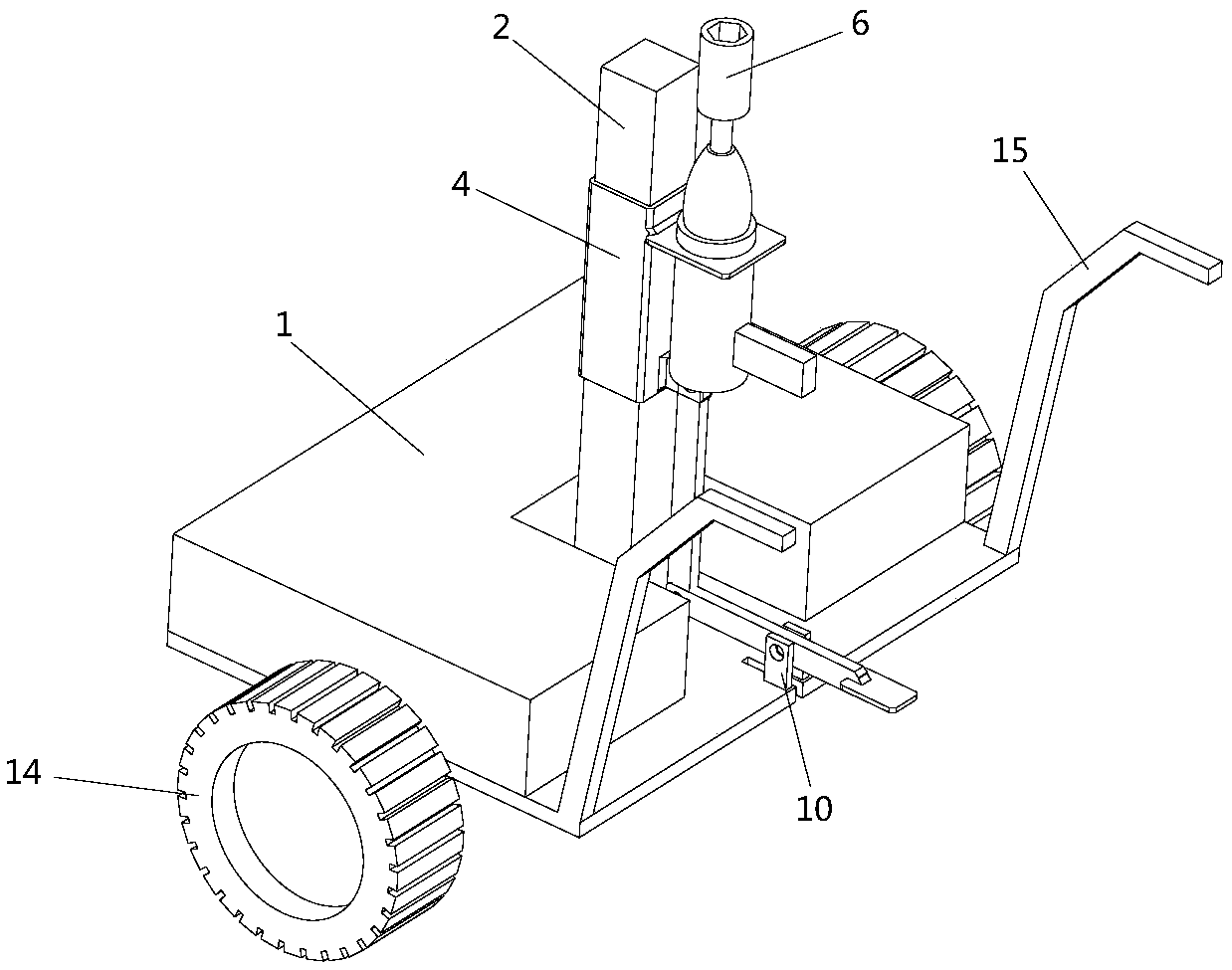 Railway wagon bolt dismounting and mounting device