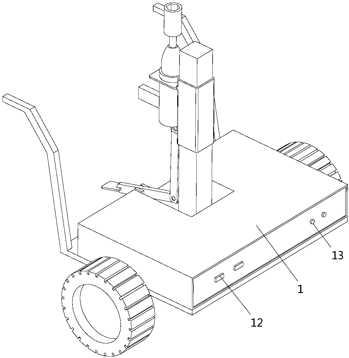 Railway wagon bolt dismounting and mounting device