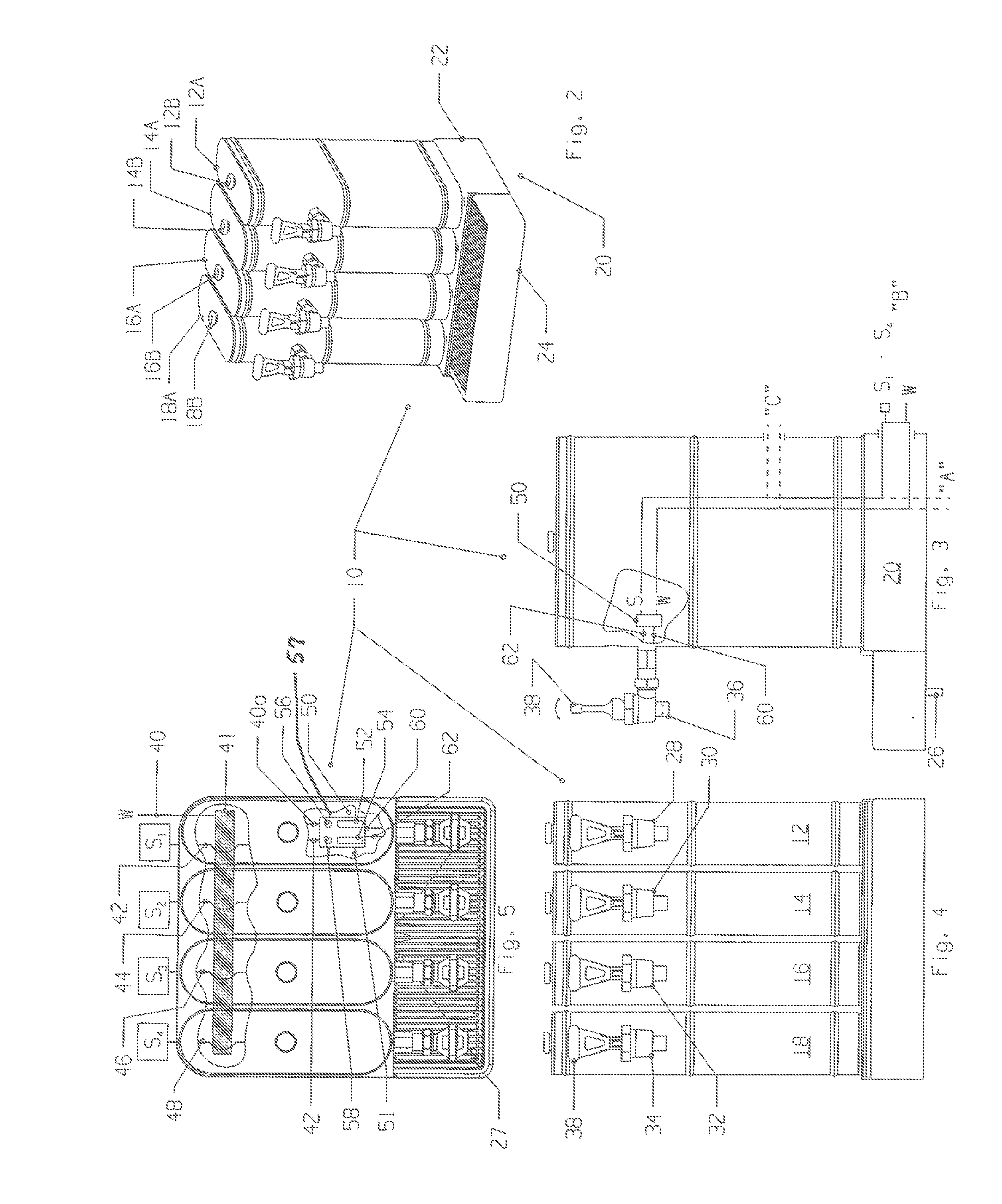 Post-mix dispenser assembly