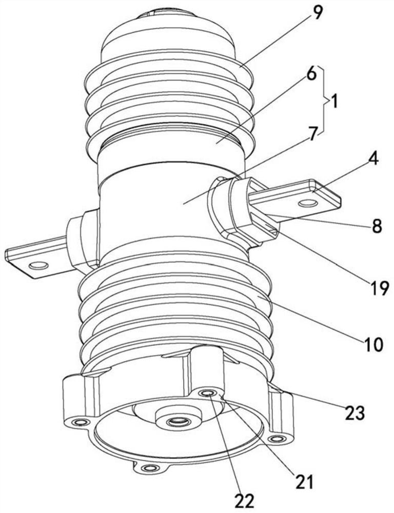 Pole for normal-pressure sealing switch and normal-pressure sealing switch