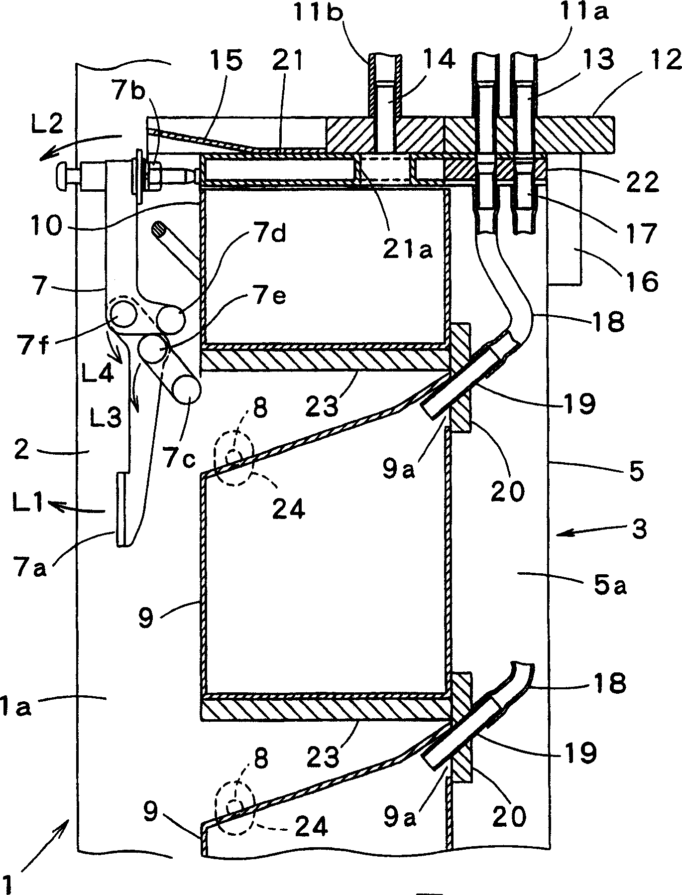 System of classifying/receiving work and method of classifying/receiving the same