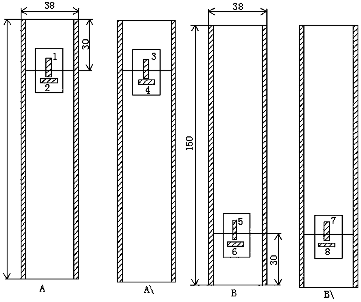 Sensor for testing deformation degree of mining coal seam floor