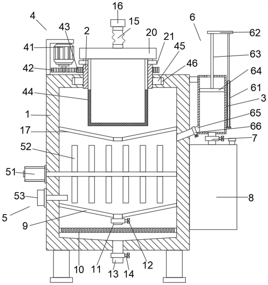 Cleaning liquid recovery device for pickling processing and use method of cleaning liquid recovery device