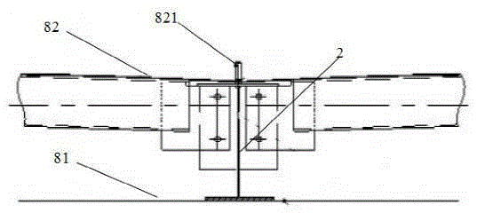 A large-span tent with a clamshell tent door