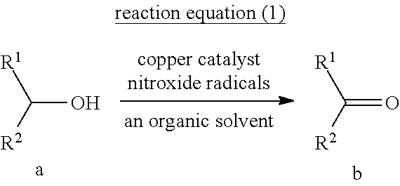 A copper-catalyzed method and application for preparing aldehydes or ketones by oxidizing alcohols with oxygen as an oxidant