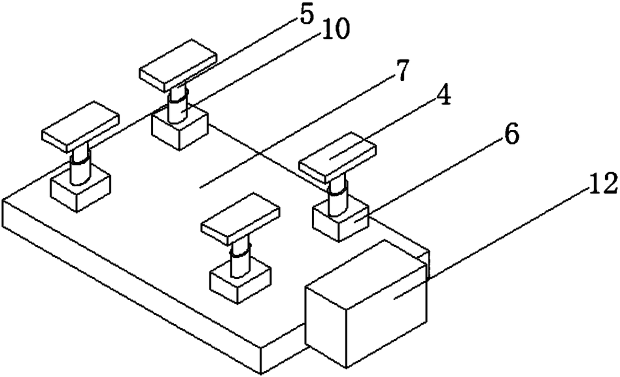 Vehicle fixing device for transfer platform parking robot