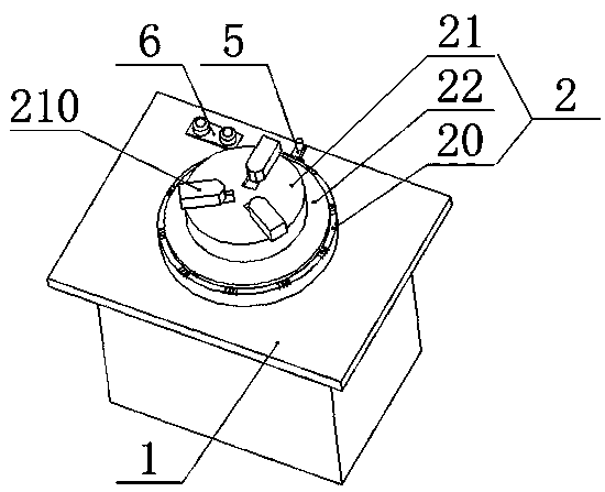 A static balance test device for rotating parts