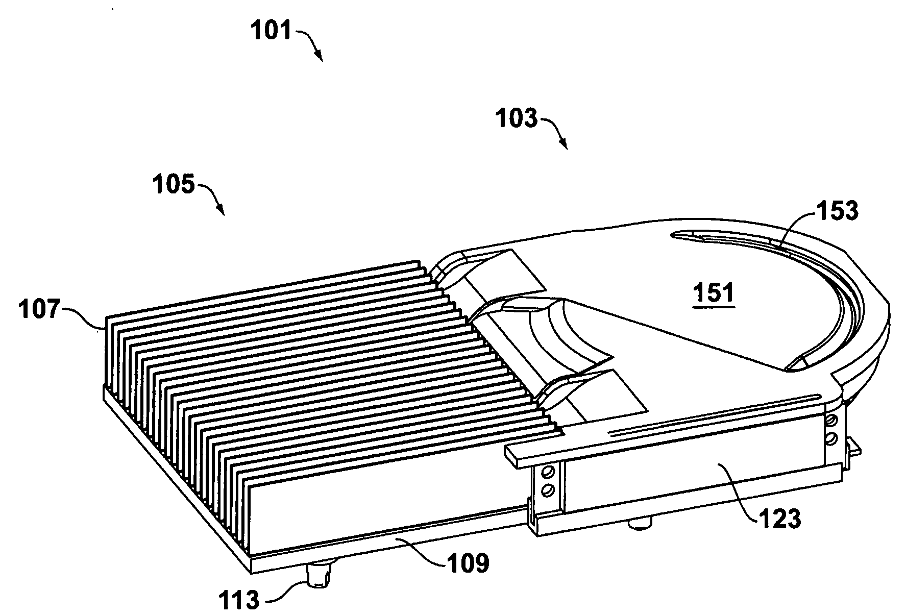 Moldable housing design for synthetic jet ejector