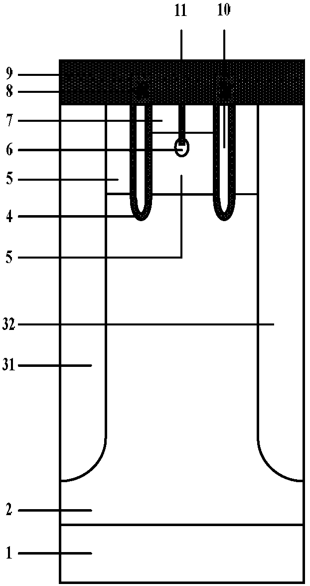 A high-robust fast-recovery super-junction power semiconductor transistor and its preparation method