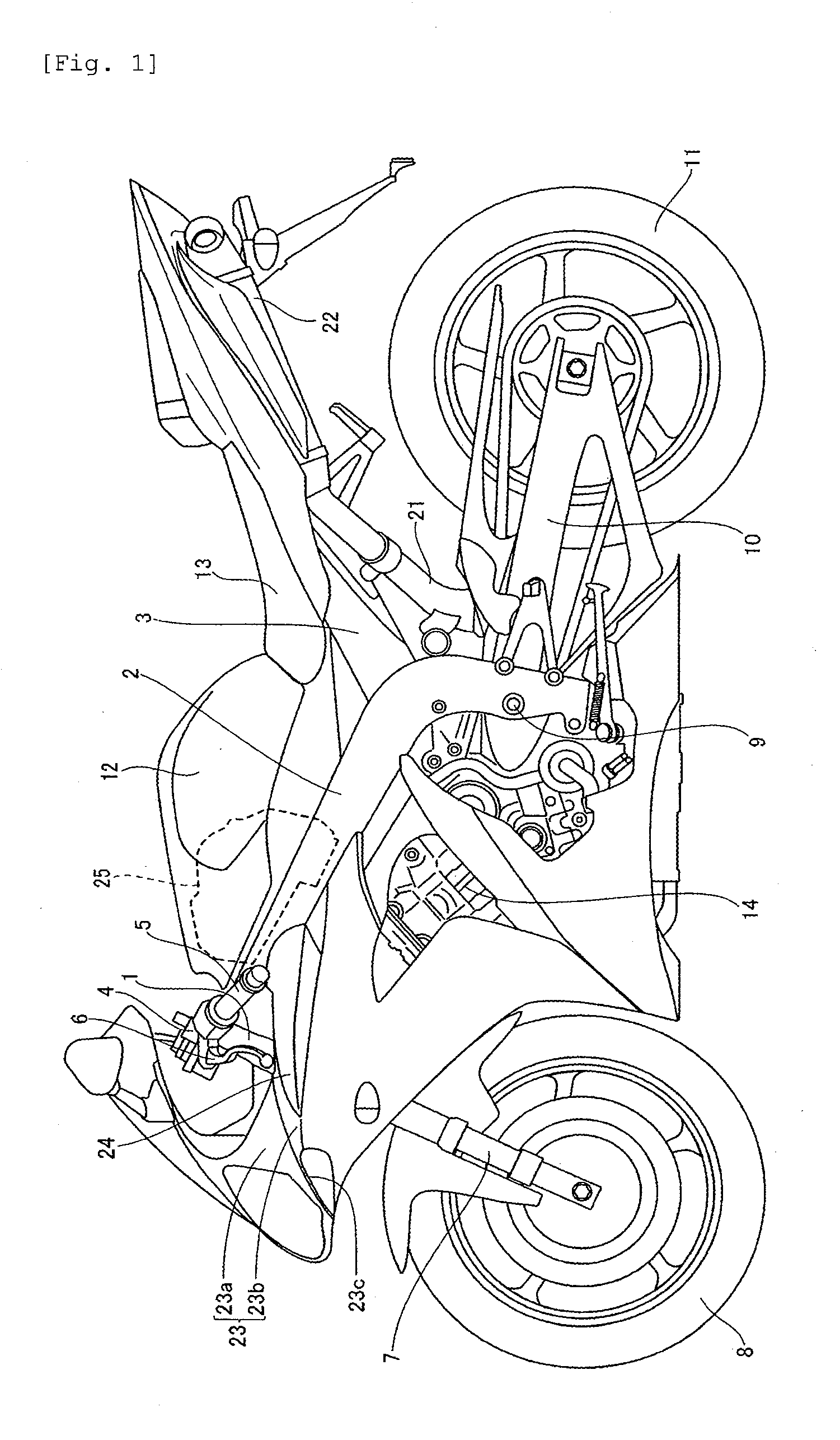 Engine air intake arrangement for a vehicle