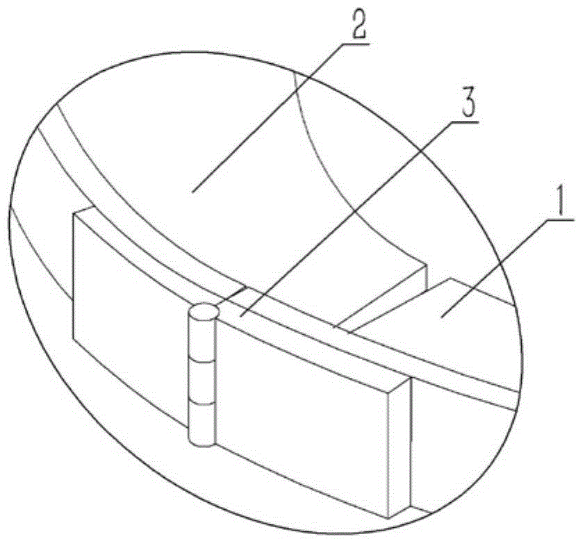 A hinge type anti-static shoe cover