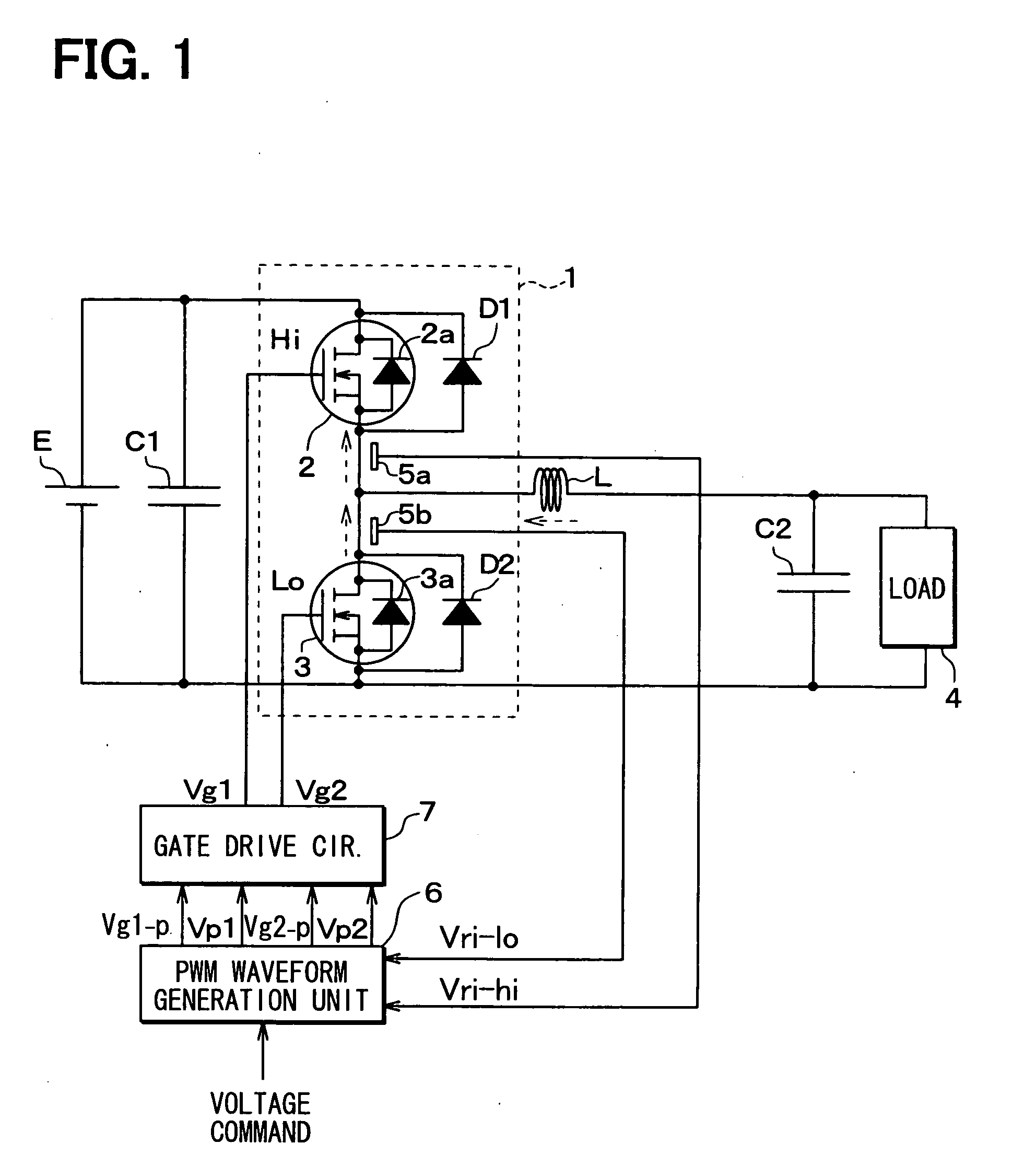 Method for controlling vertical type MOSFET in bridge circuit